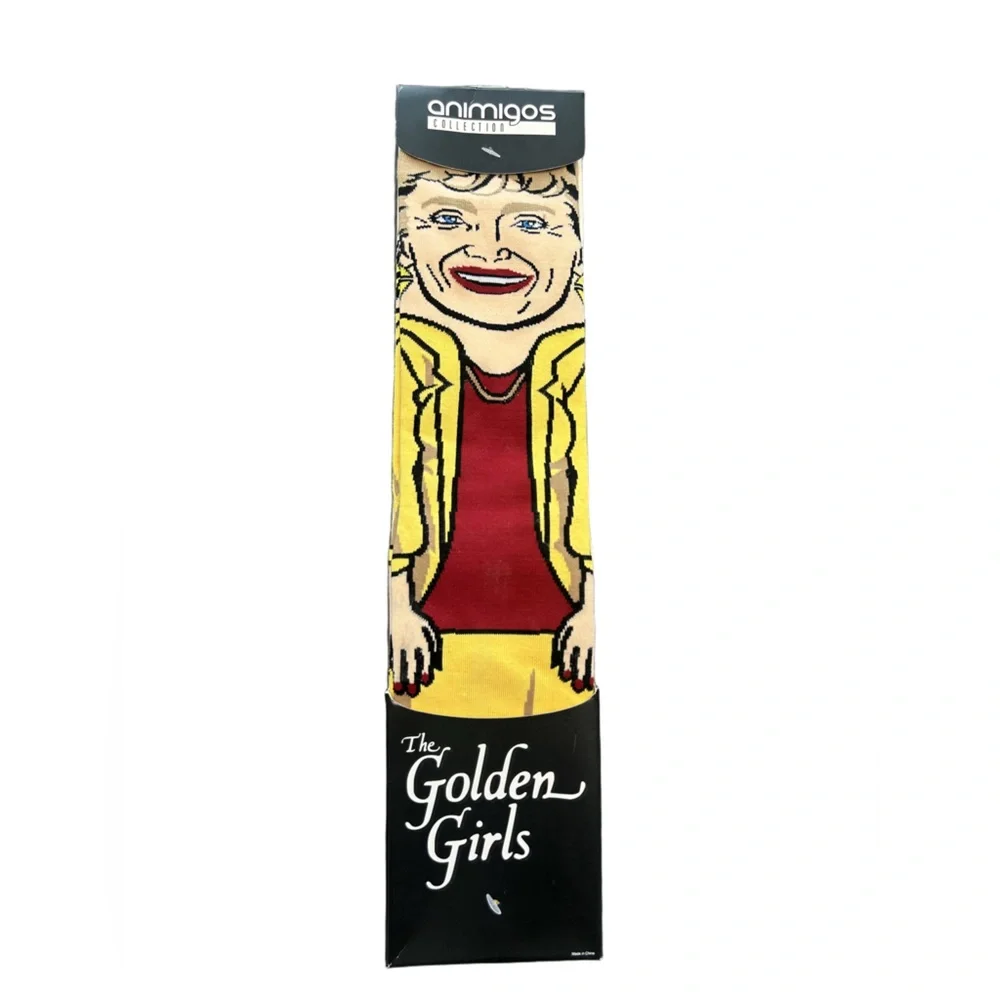 The Golden Girls Blanche kitschy humorous playful crew socks Adult size 10-13 LG
